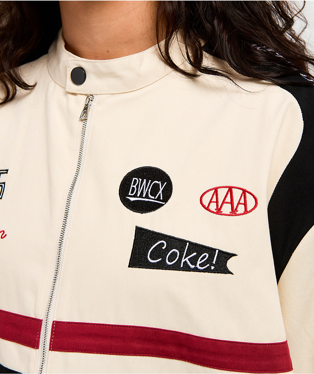 Aelfric Eden Racing Zip Up Cream Heavyweight Jersey