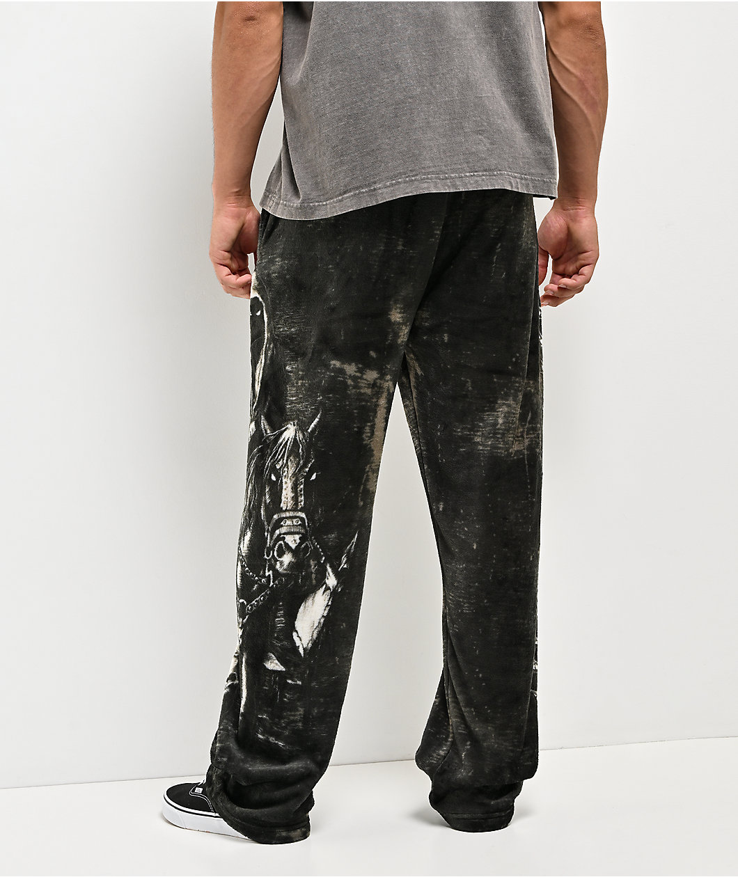 Affliction Black Night Plush Lounge Pants