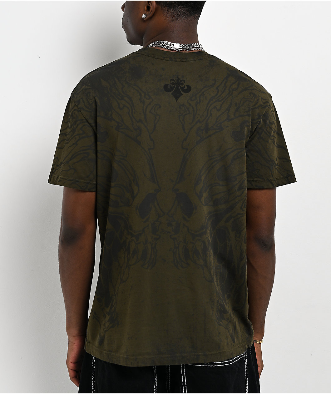 Affliction Burn Green T-Shirt