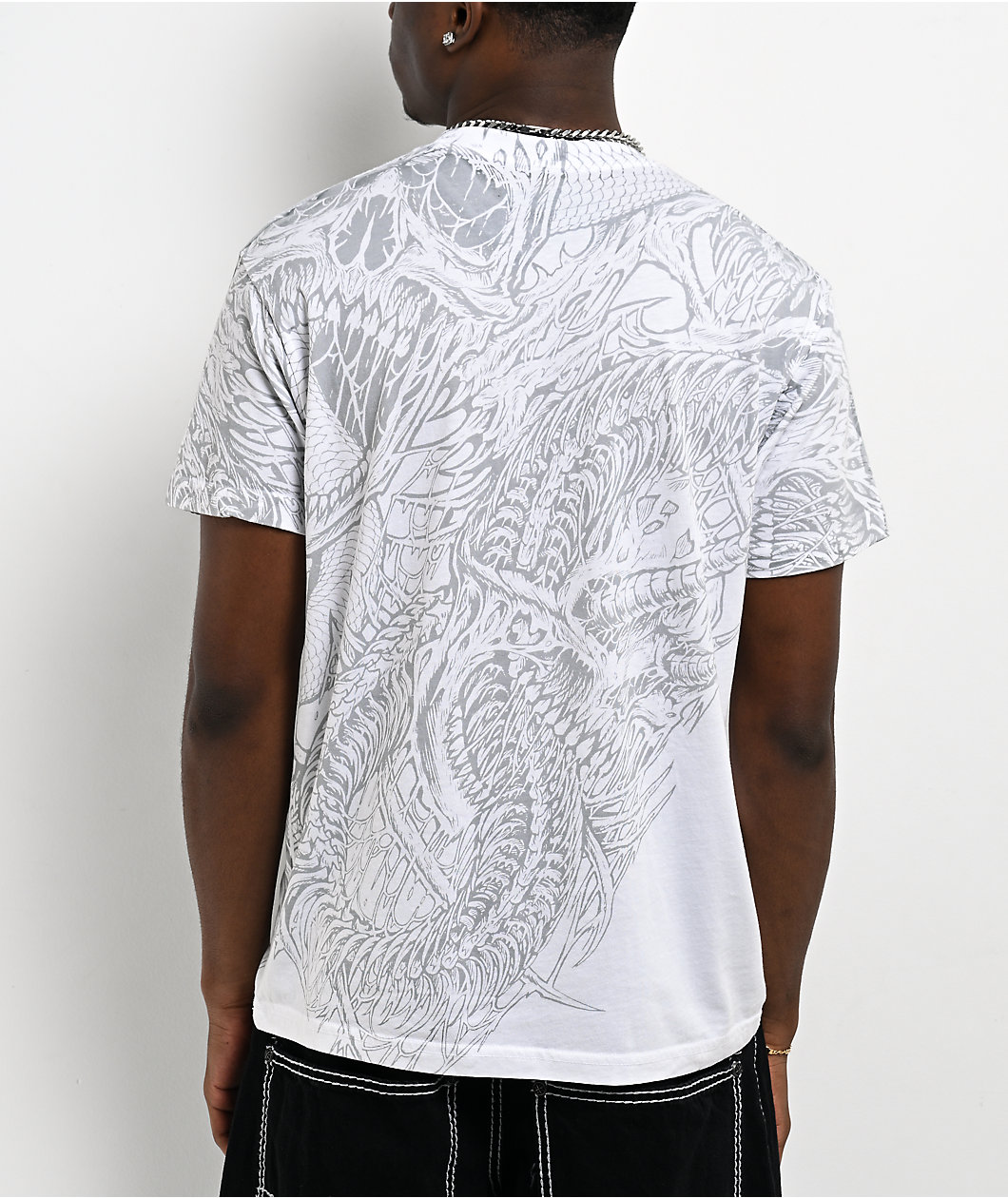 Affliction Caustic Abyss White T-Shirt