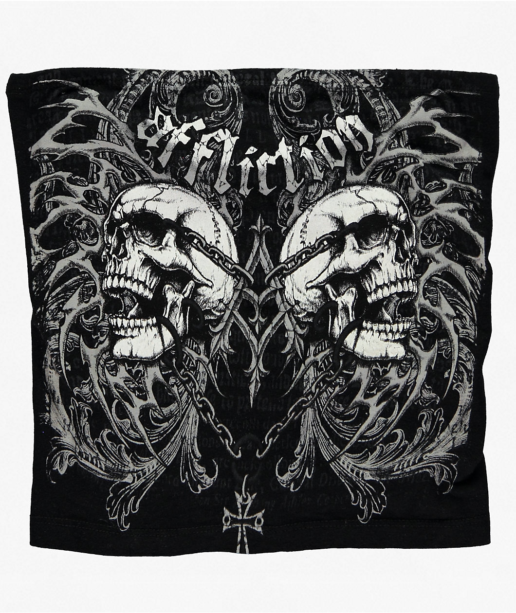 Affliction Collapse Black Tube Top
