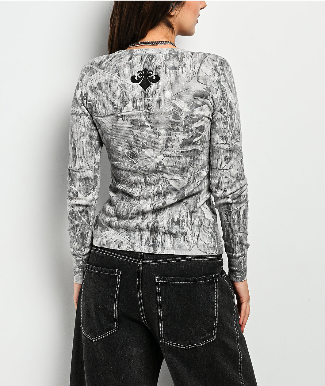 Affliction Collapse Camo Thermal Long Sleeve T-Shirt