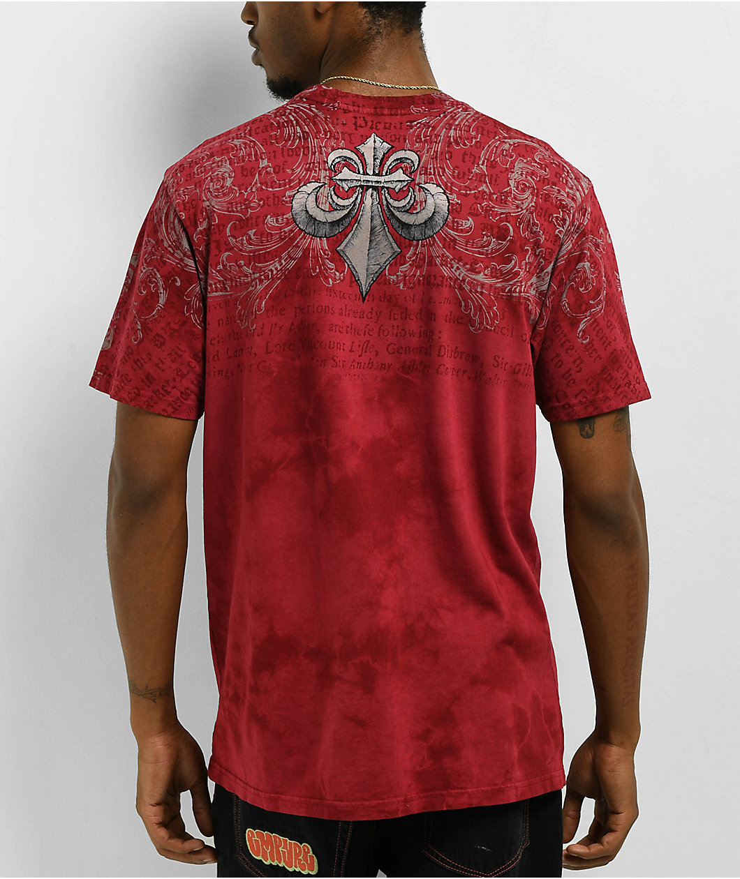 Affliction Collapse Red T-Shirt