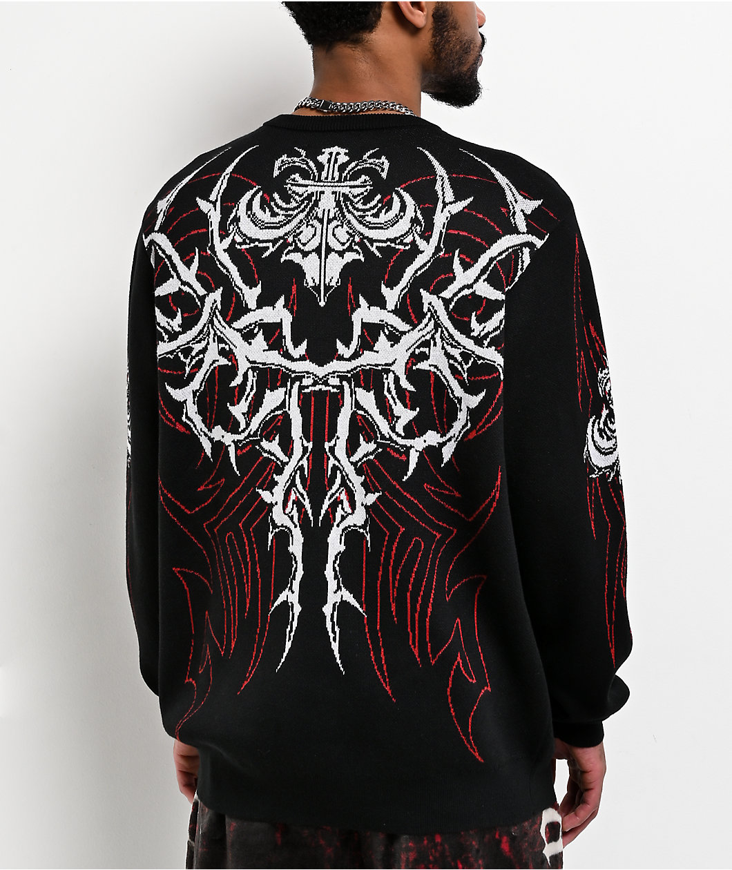 Affliction Corrosive Kingdom Black Sweater
