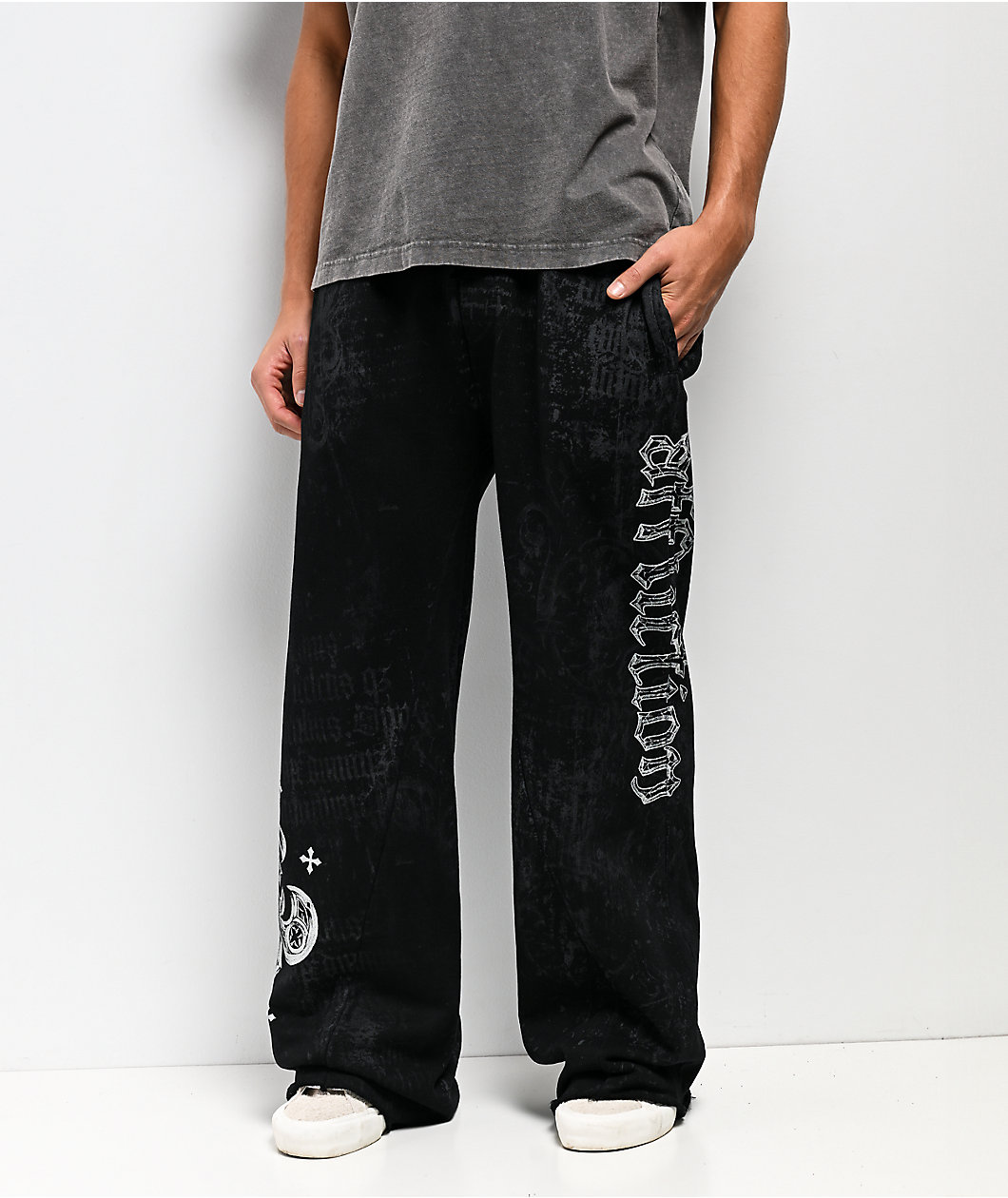 Affliction Courage Black Sweatpants