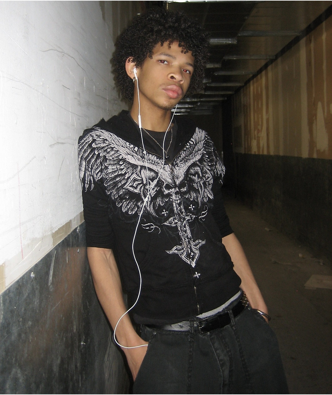 Affliction Death Eyes Black Zip Hoodie