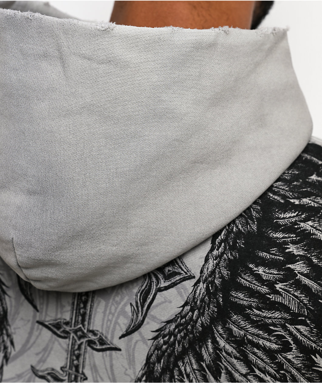 Affliction Death Eyes Grey Hoodie