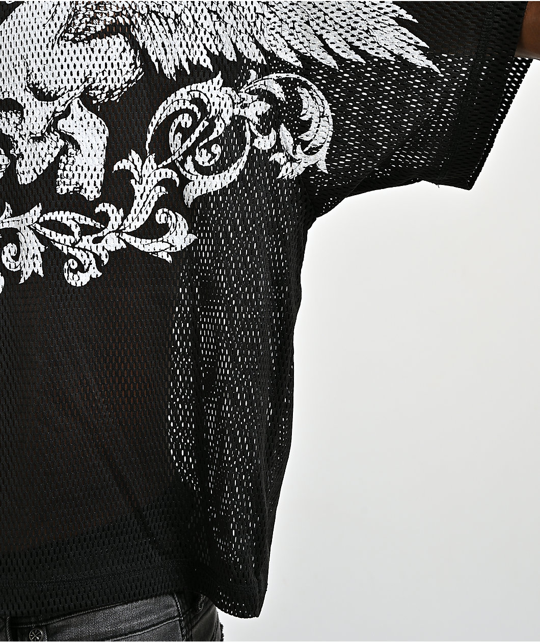 Affliction Death Trial Black Mesh Jersey