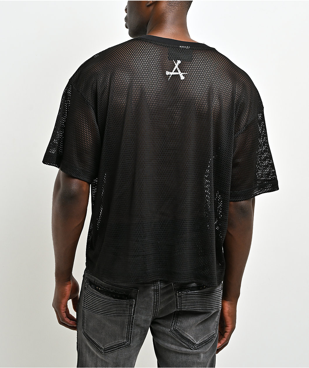 Affliction Death Trial Black Mesh Jersey
