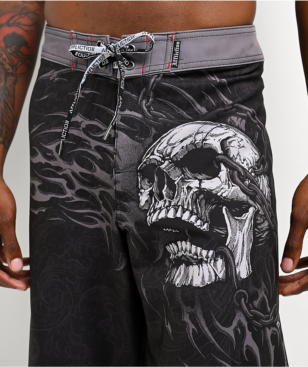 Affliction Decimation Black Board Shorts