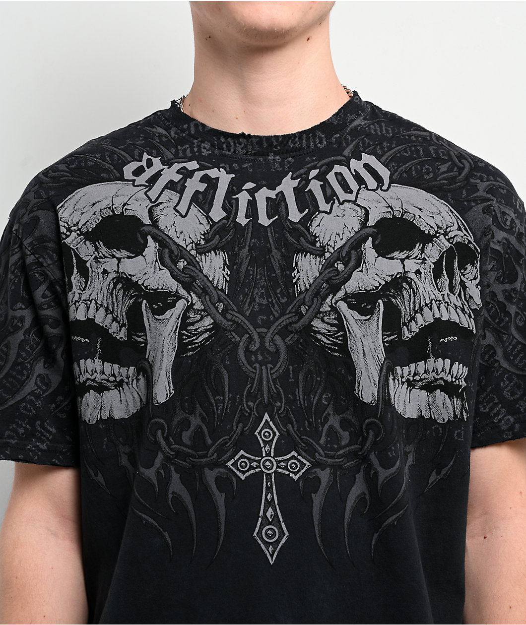 Affliction Decimation Black T-Shirt