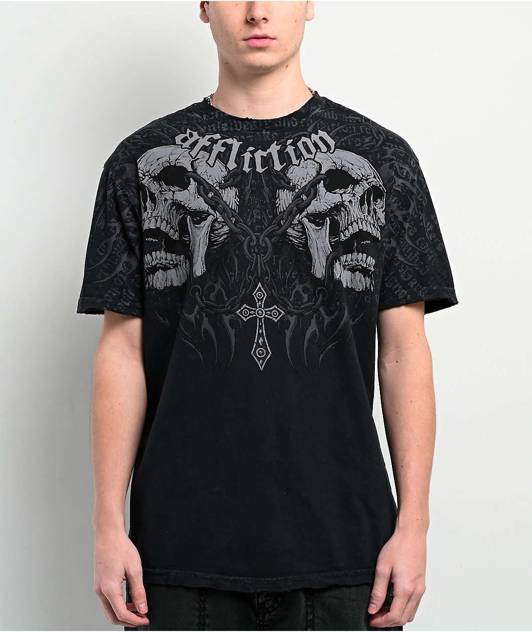 Affliction Decimation Black T-Shirt