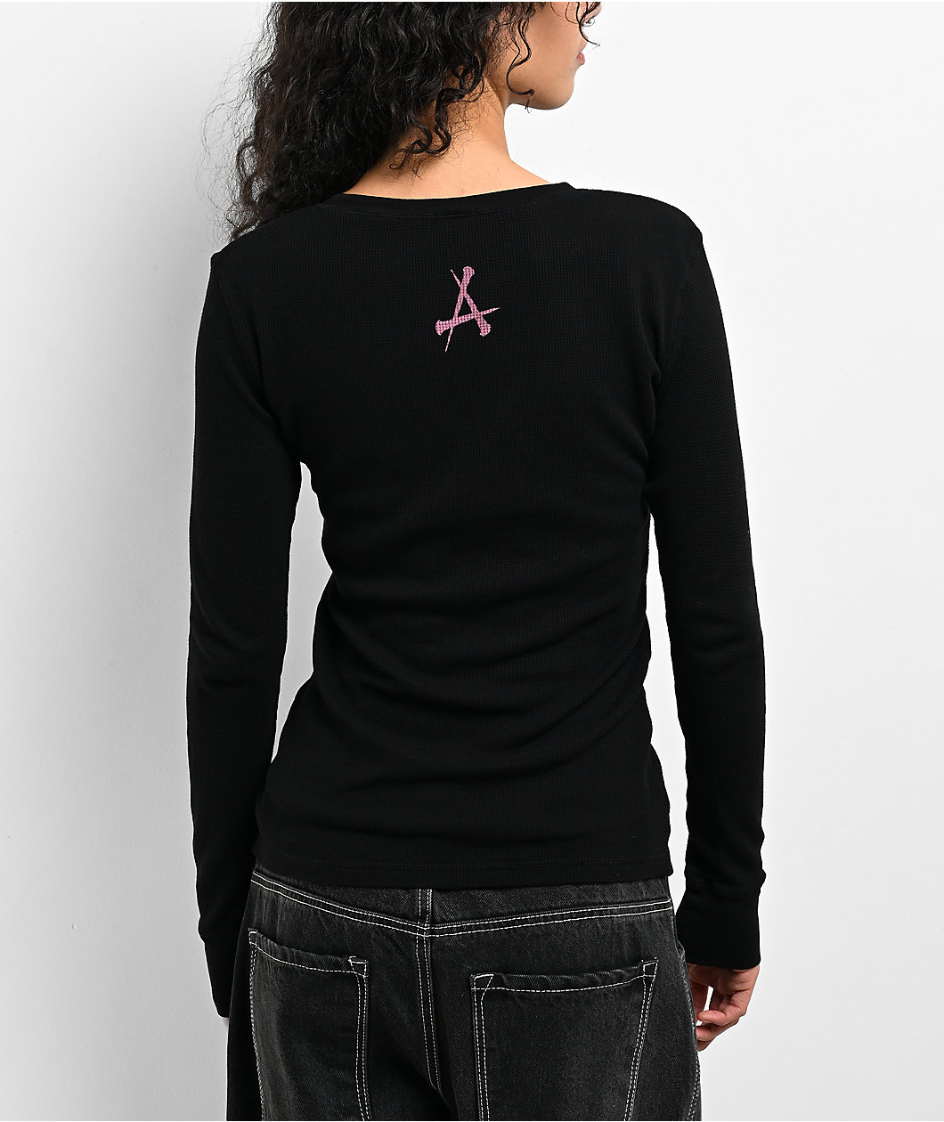 Affliction Desperation Black Thermal Long Sleeve T-Shirt