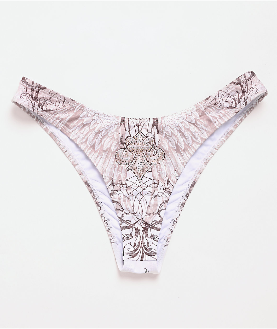 Affliction Elusive Phase White Bikini Bottom