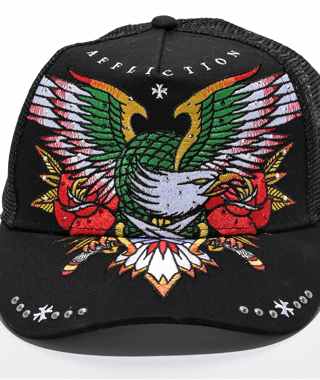 Affliction Eternal Pride Black Trucker Hat