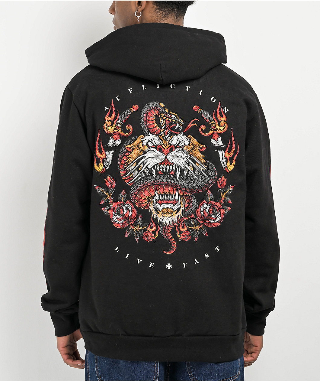 Affliction Eternal Strike Black Hoodie