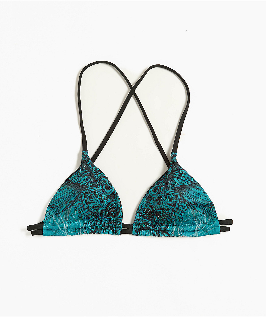 Affliction Eternal Throne Blue Triangle Bikini Top
