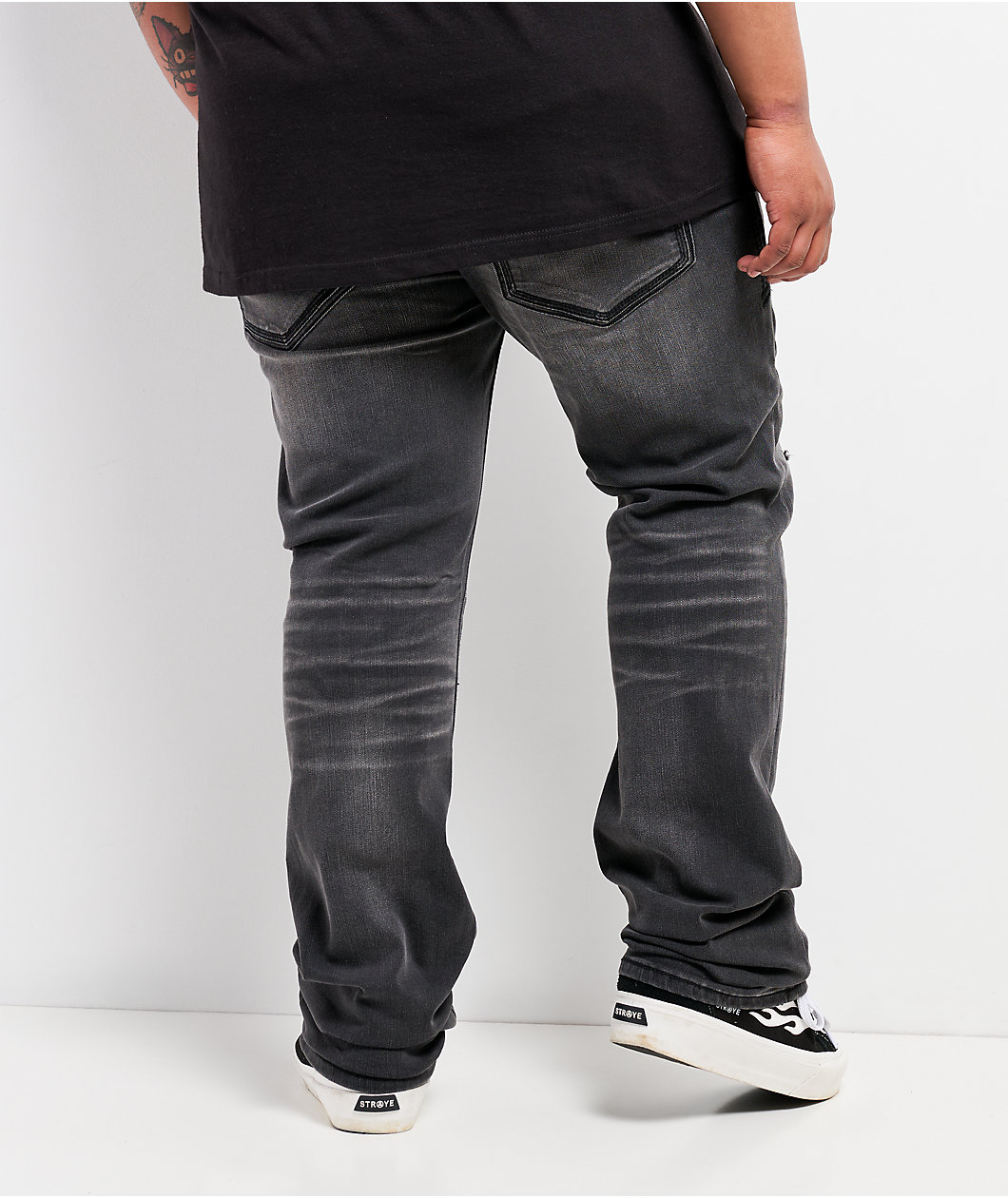 Affliction Gage Alchemy Black Wash Straight Leg Jeans