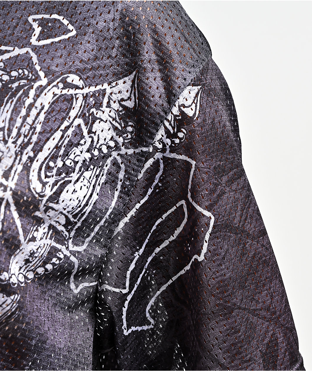 Affliction Ghost Fever Black Crop Jersey