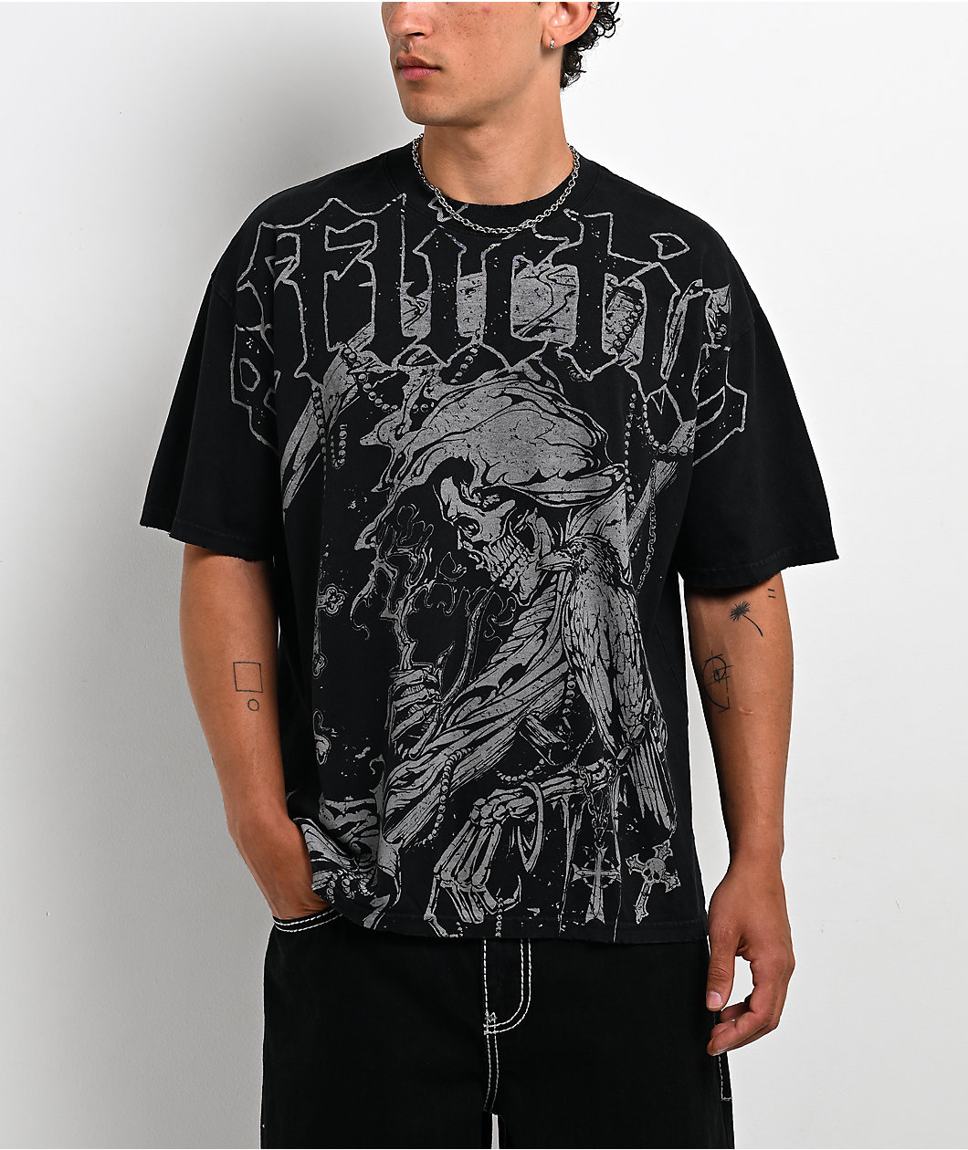 Affliction Ghost Fever Black T-Shirt