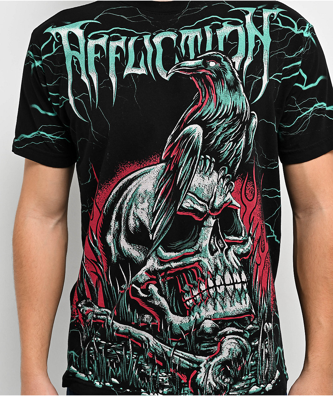 Affliction Ghost Image Black T-Shirt