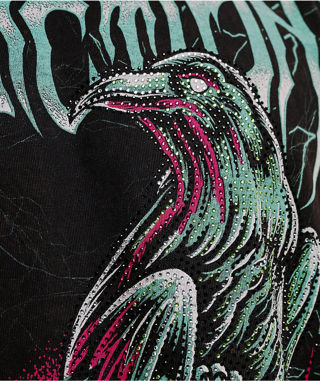 Affliction Ghost Image Black Wash Boxy T-Shirt