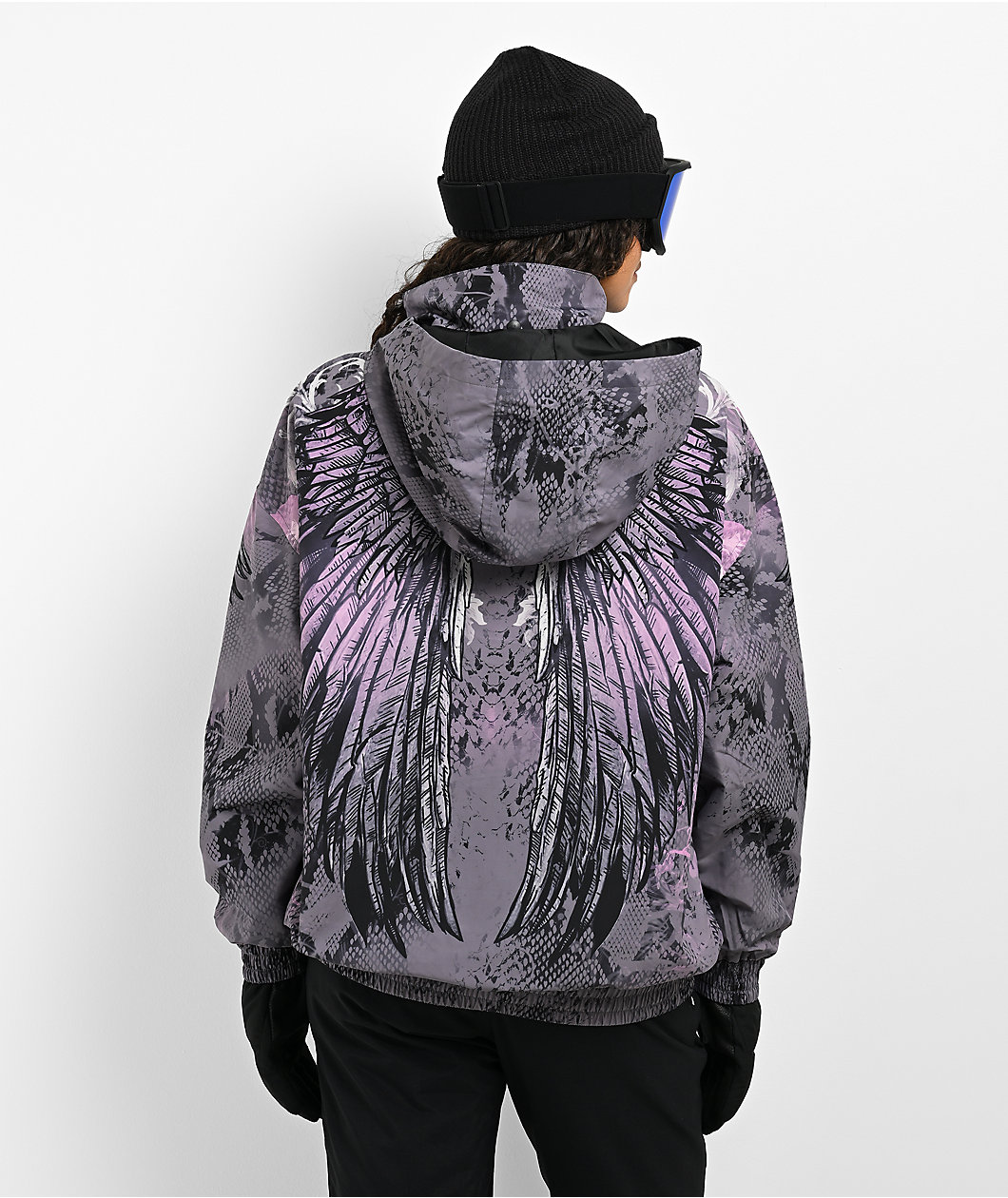 Affliction Grey & Purple Snowboard Jacket