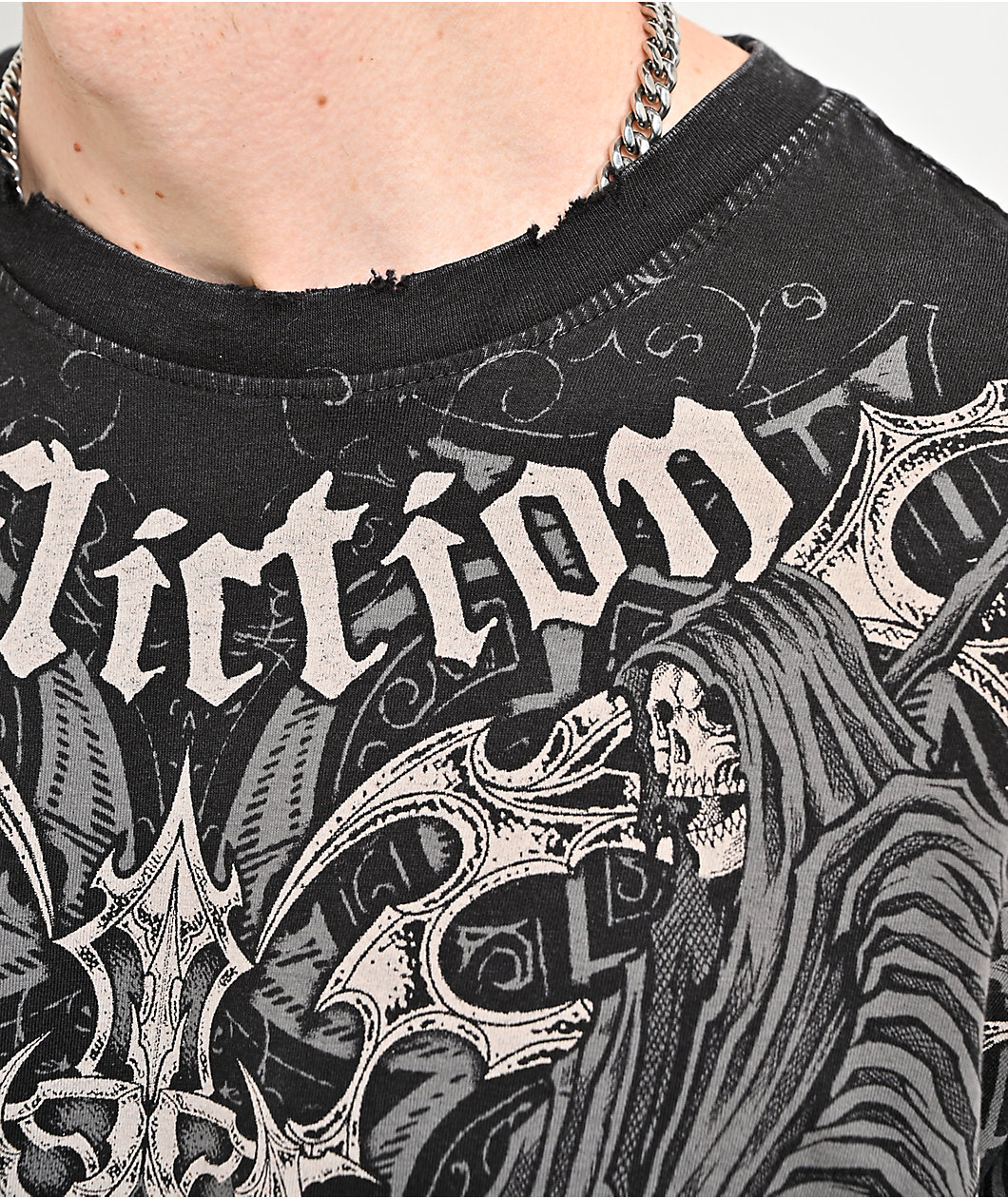 Affliction Haunted Passage Black Wash T-Shirt