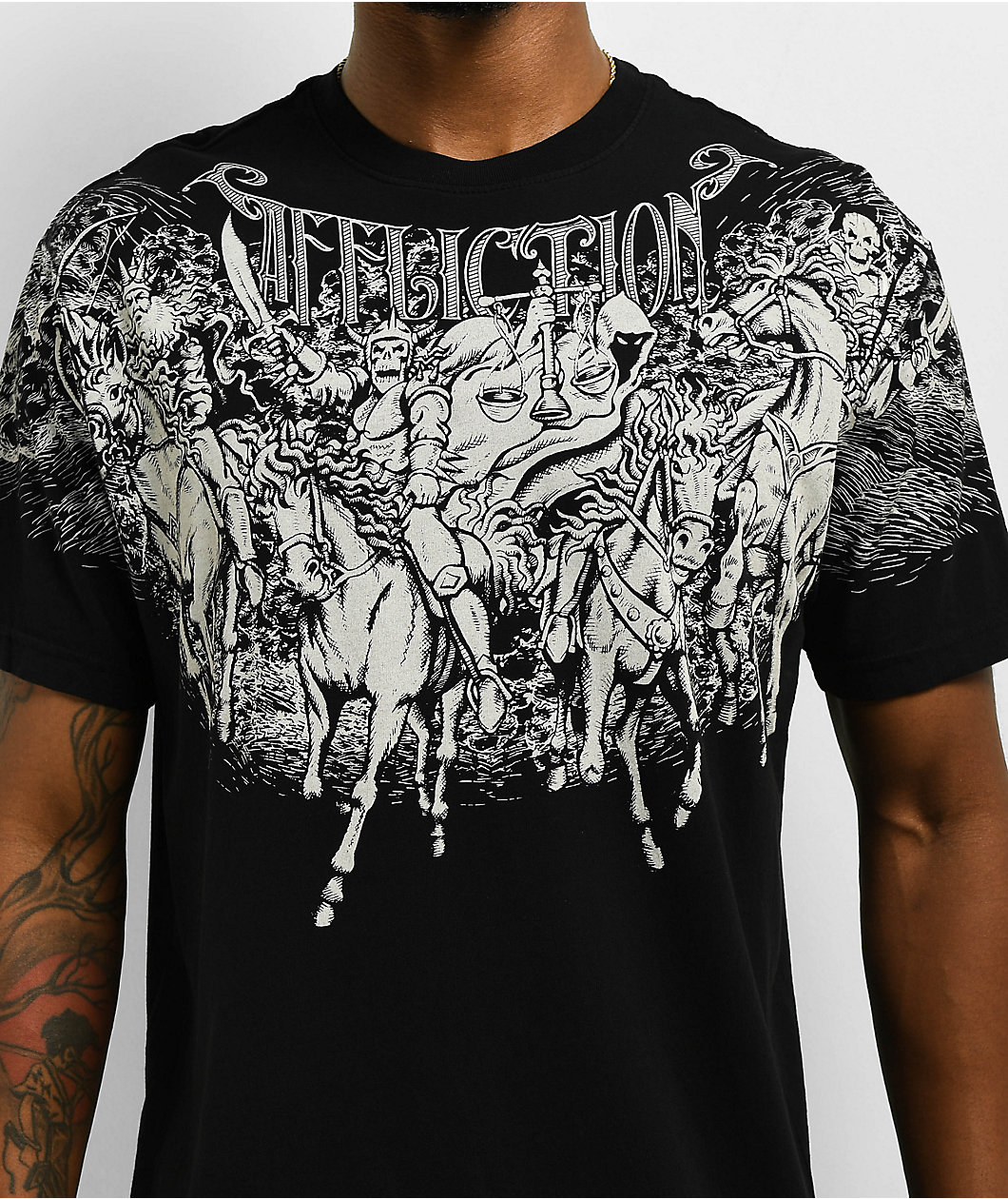 Affliction Horseman Black T-Shirt