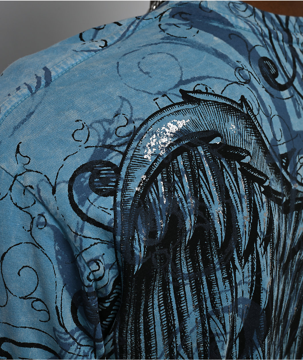 Affliction Ice Blade Blue T-Shirt