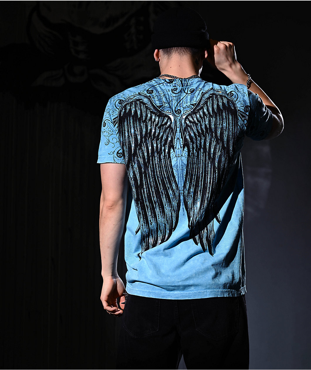 Affliction Ice Blade Blue T-Shirt