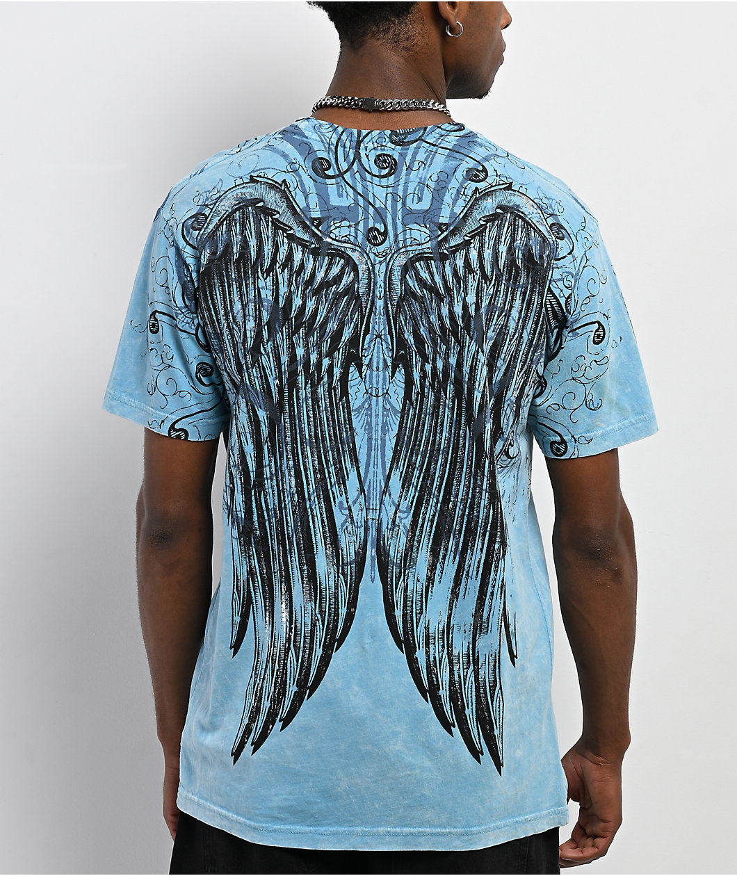 Affliction Ice Blade Blue T-Shirt