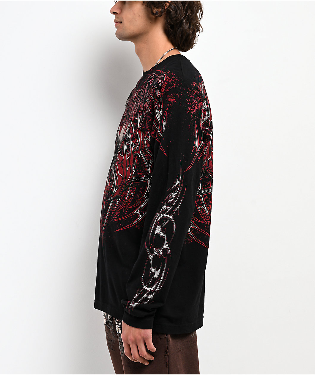 Affliction Immortal Empire Lava Black Wash T-Shirt