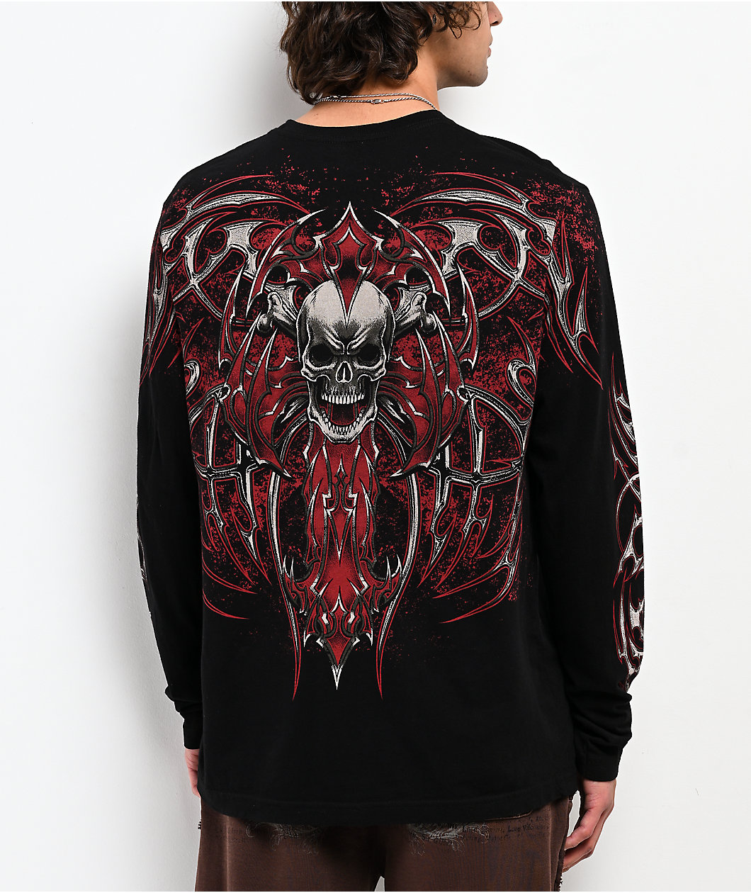 Affliction Immortal Empire Lava Black Wash T-Shirt