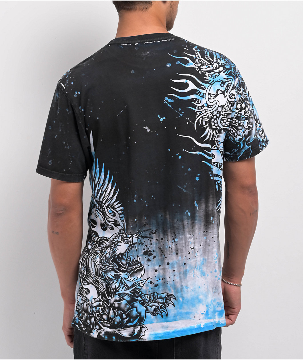 Affliction Internal Prowl Grey Wash T-Shirt