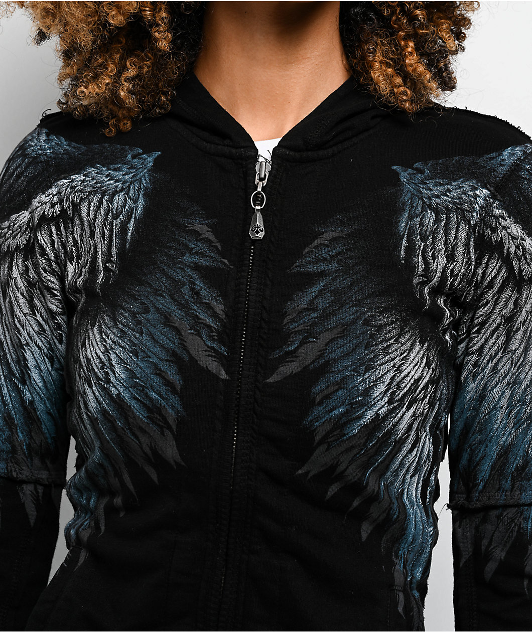 Affliction Isadore Black Zip Hoodie