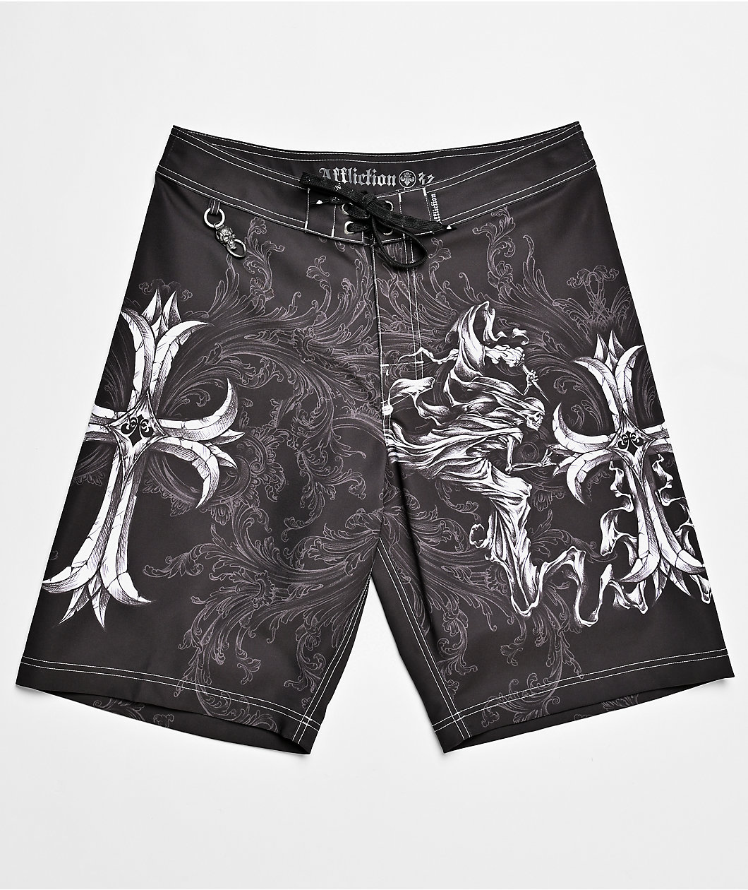 Affliction Jump Black Board Shorts