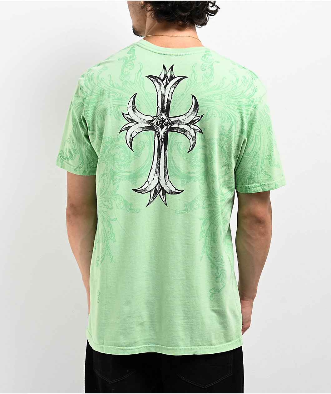 Affliction Jump Green T-Shirt