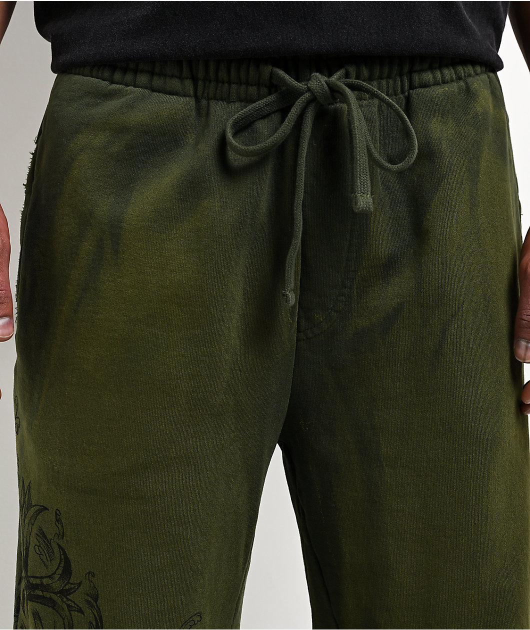Affliction Jump Green Wash Sweatpants
