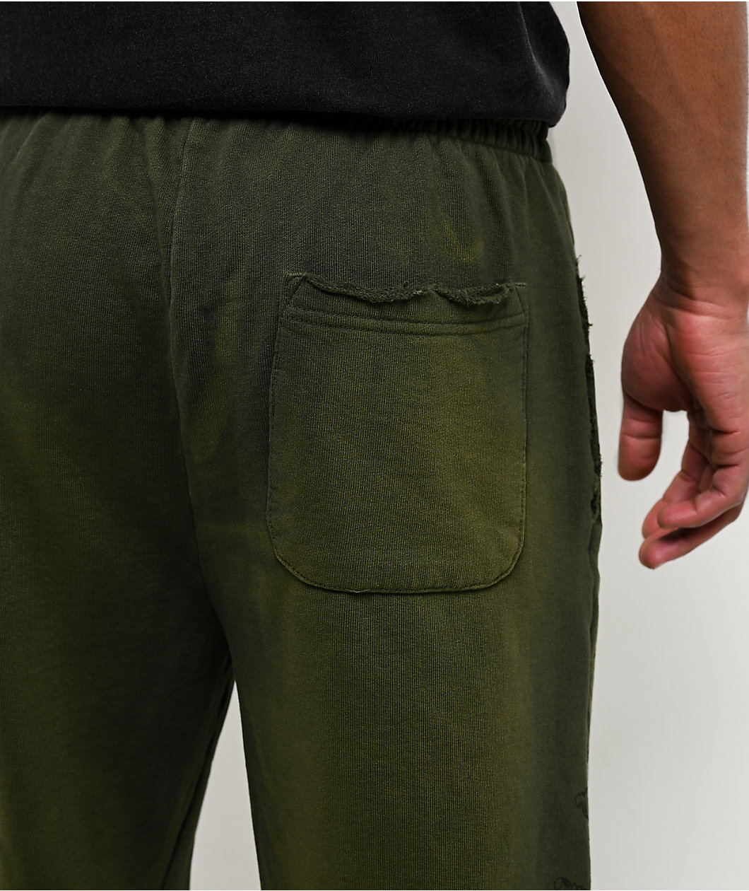 Affliction Jump Green Wash Sweatpants