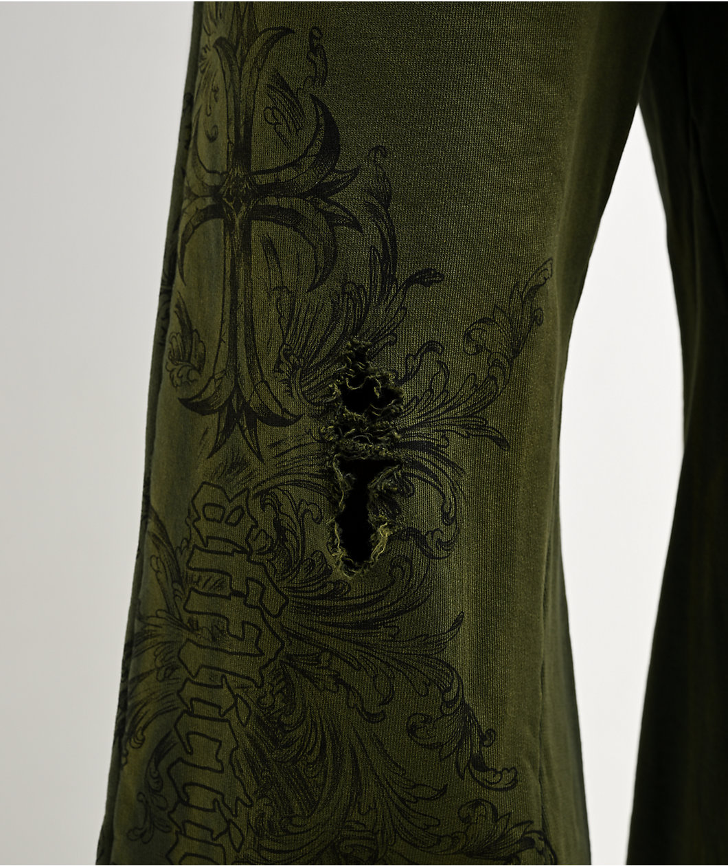 Affliction Jump Green Wash Sweatpants