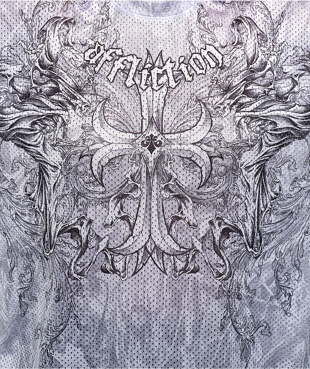 Affliction Jump Grey Oversized Jersey