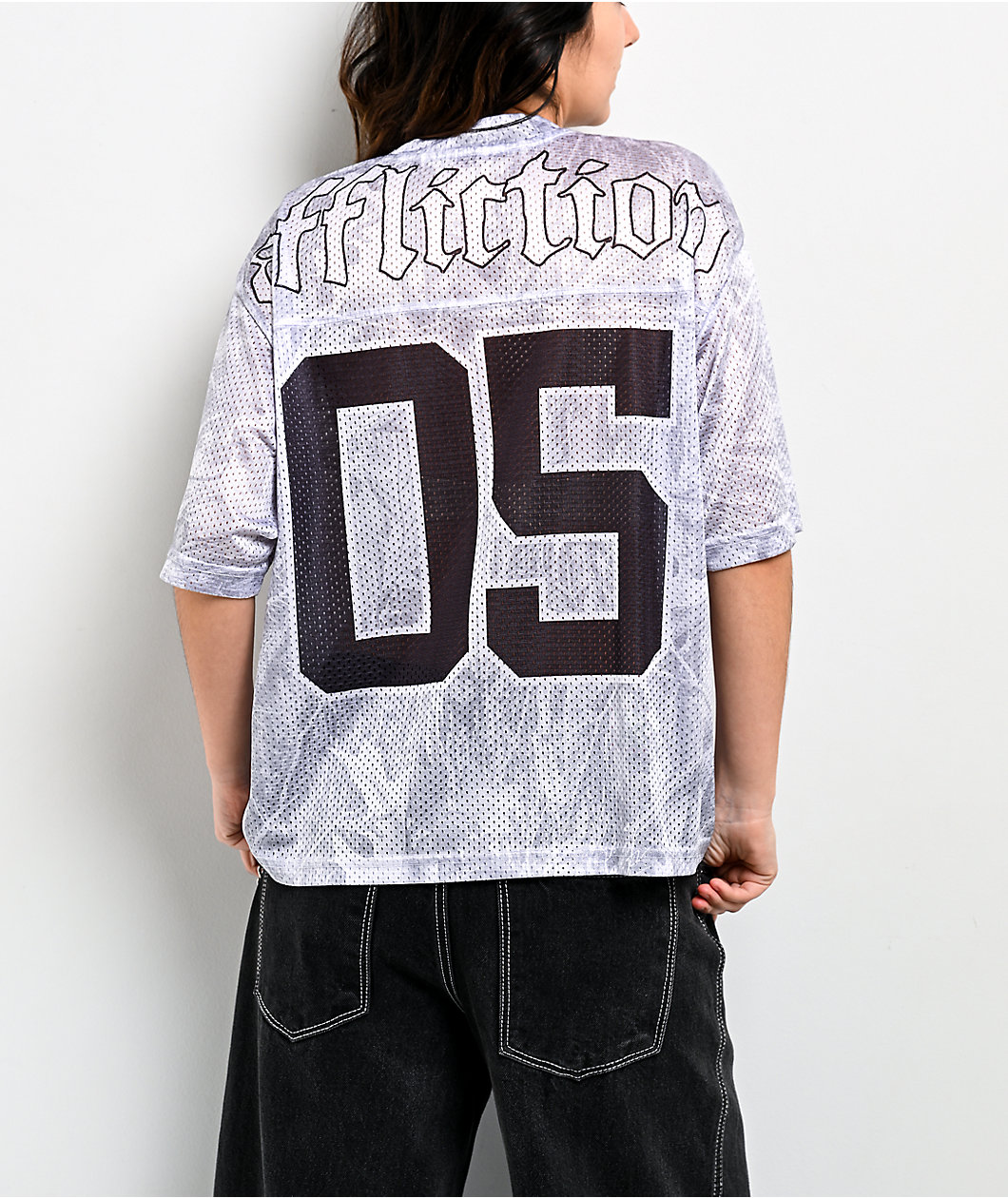 Affliction Jump Grey Oversized Jersey