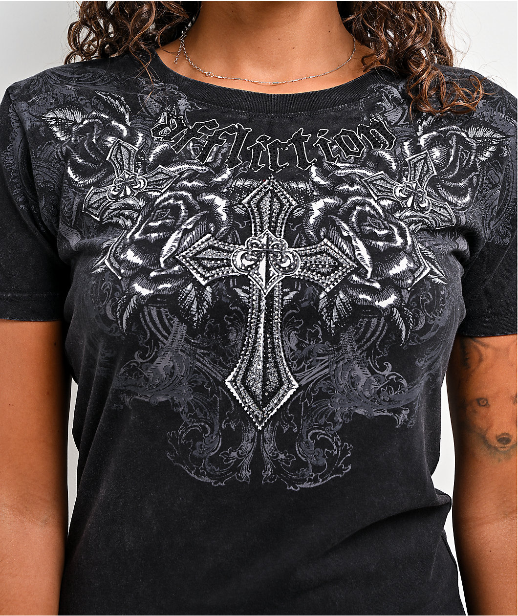 Affliction Keep The Faith Black T-Shirt
