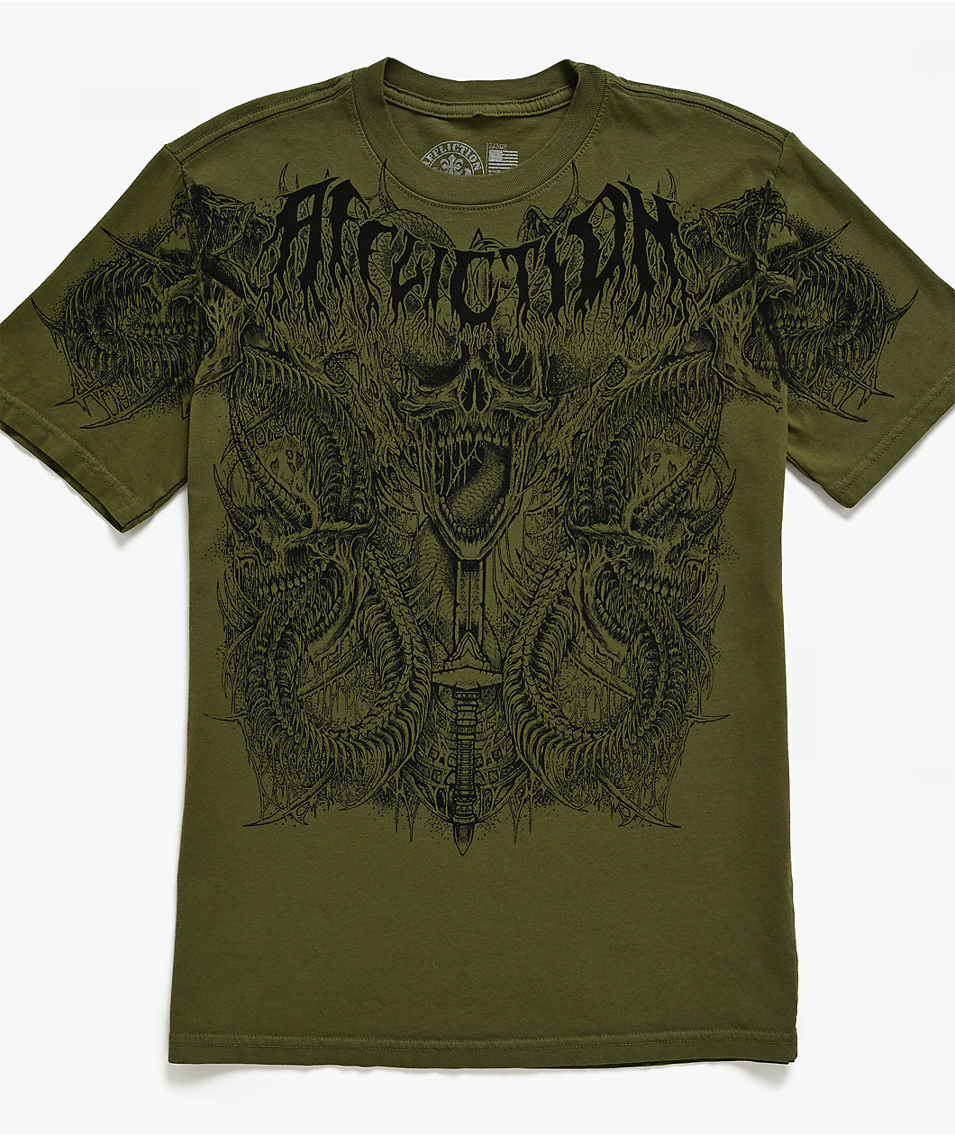Affliction Kids Caustic Abyss Green T-Shirt