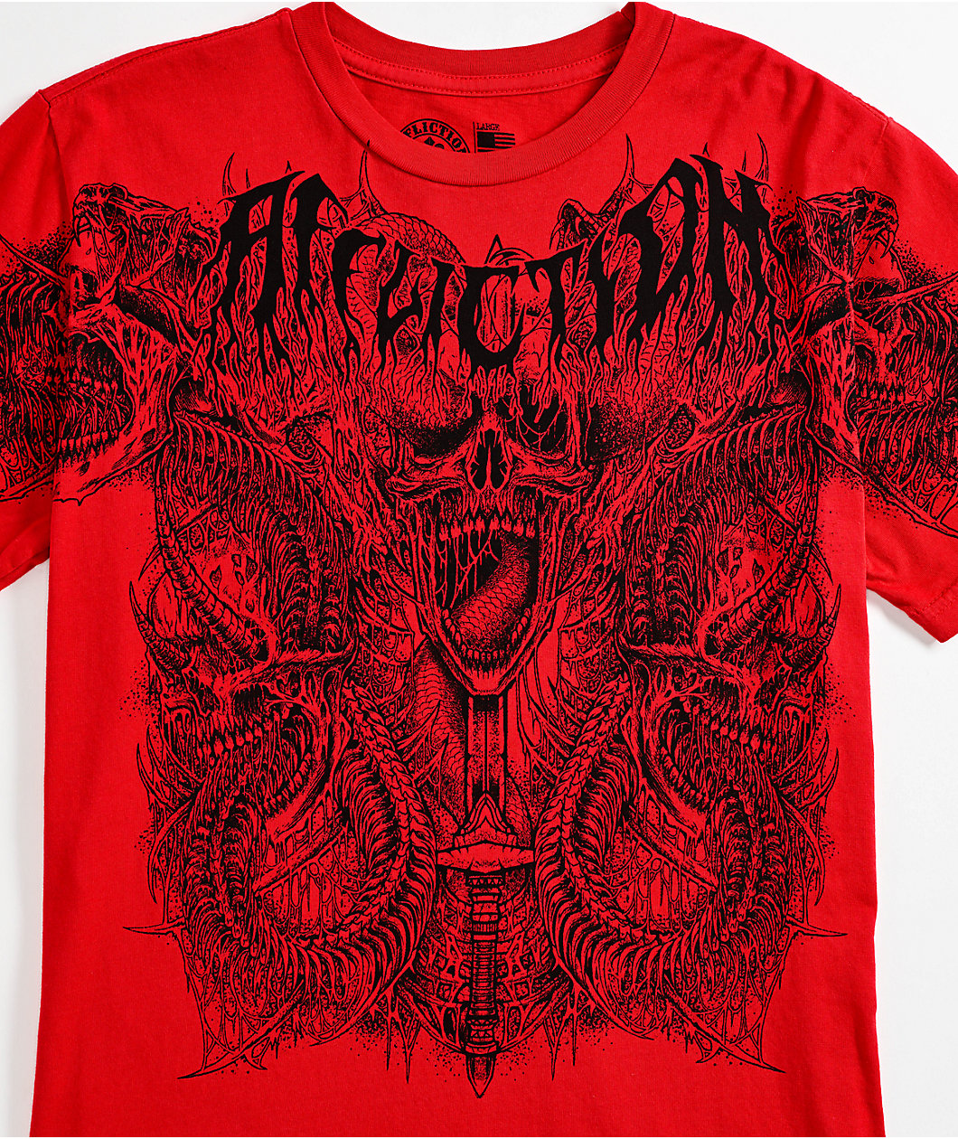 Affliction Kids Caustic Abyss Red T-Shirt