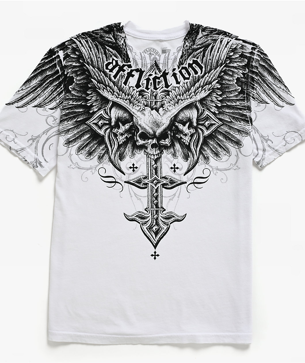 Affliction Kids Death Eyes White T-Shirt