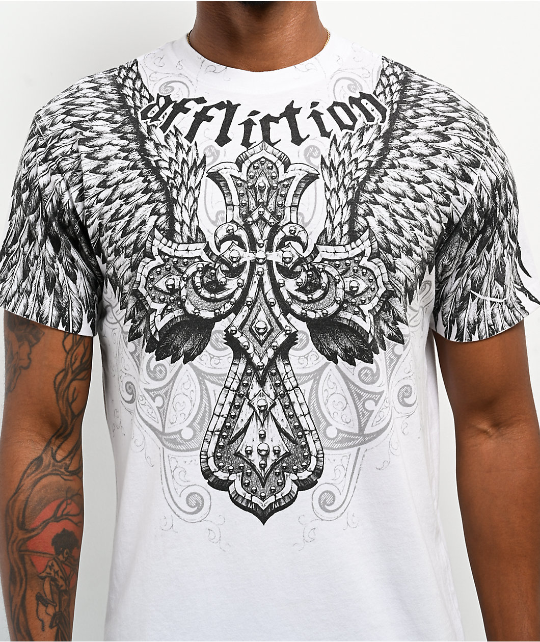 Affliction Kingdom White T-Shirt