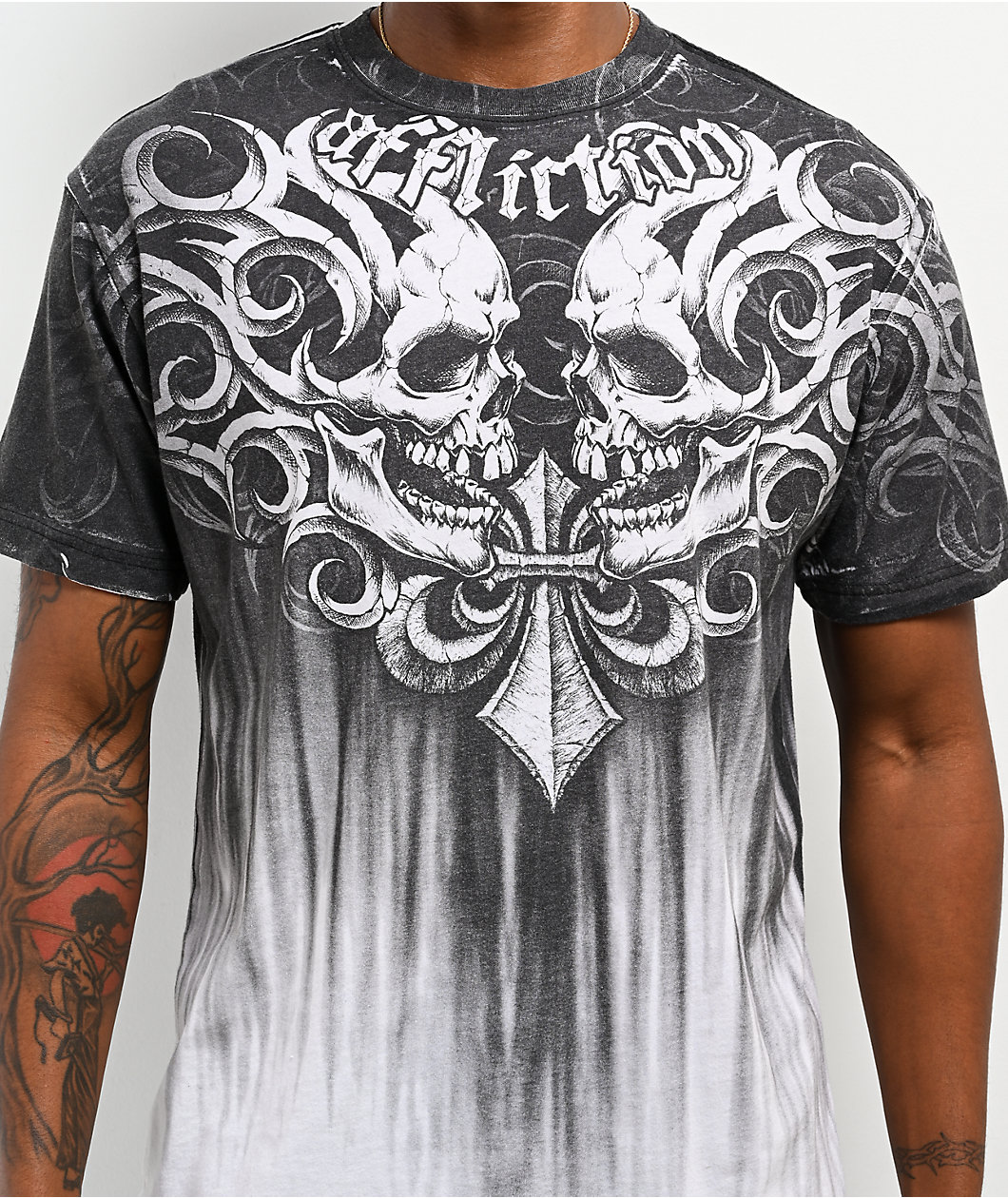 Affliction Legion Reborn Black Wash T-Shirt