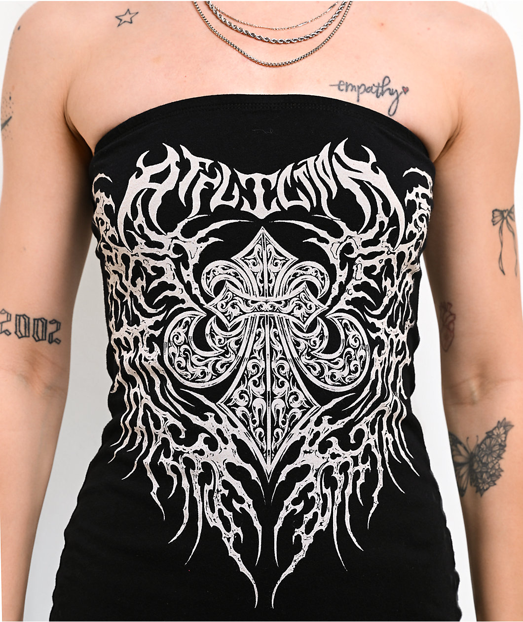 Affliction Liquid Signify Black Tube Dress